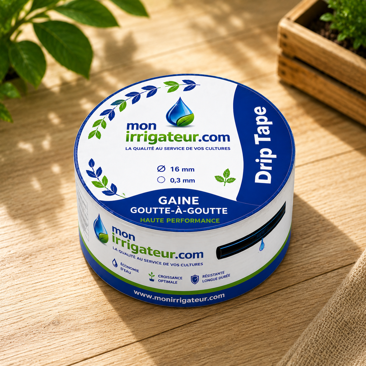 Gaine Ø16 – 0,2 mm – goutteurs 5 cm – 1000 m