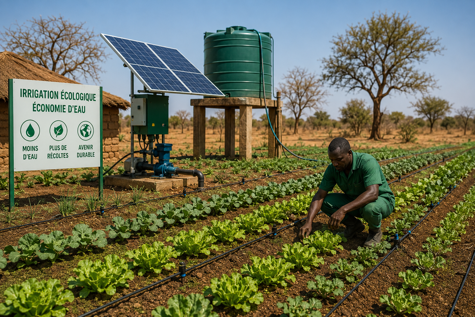 Pompe solaire agricole en Afrique