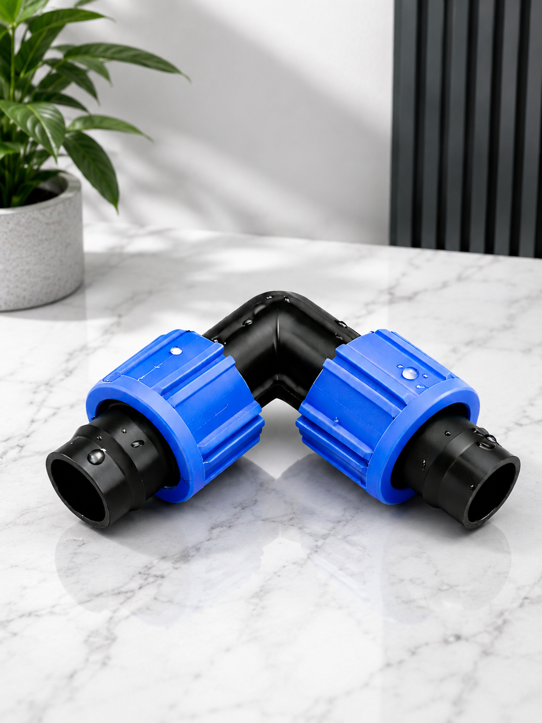 Raccord coude pour tuyau PEHD irrigation