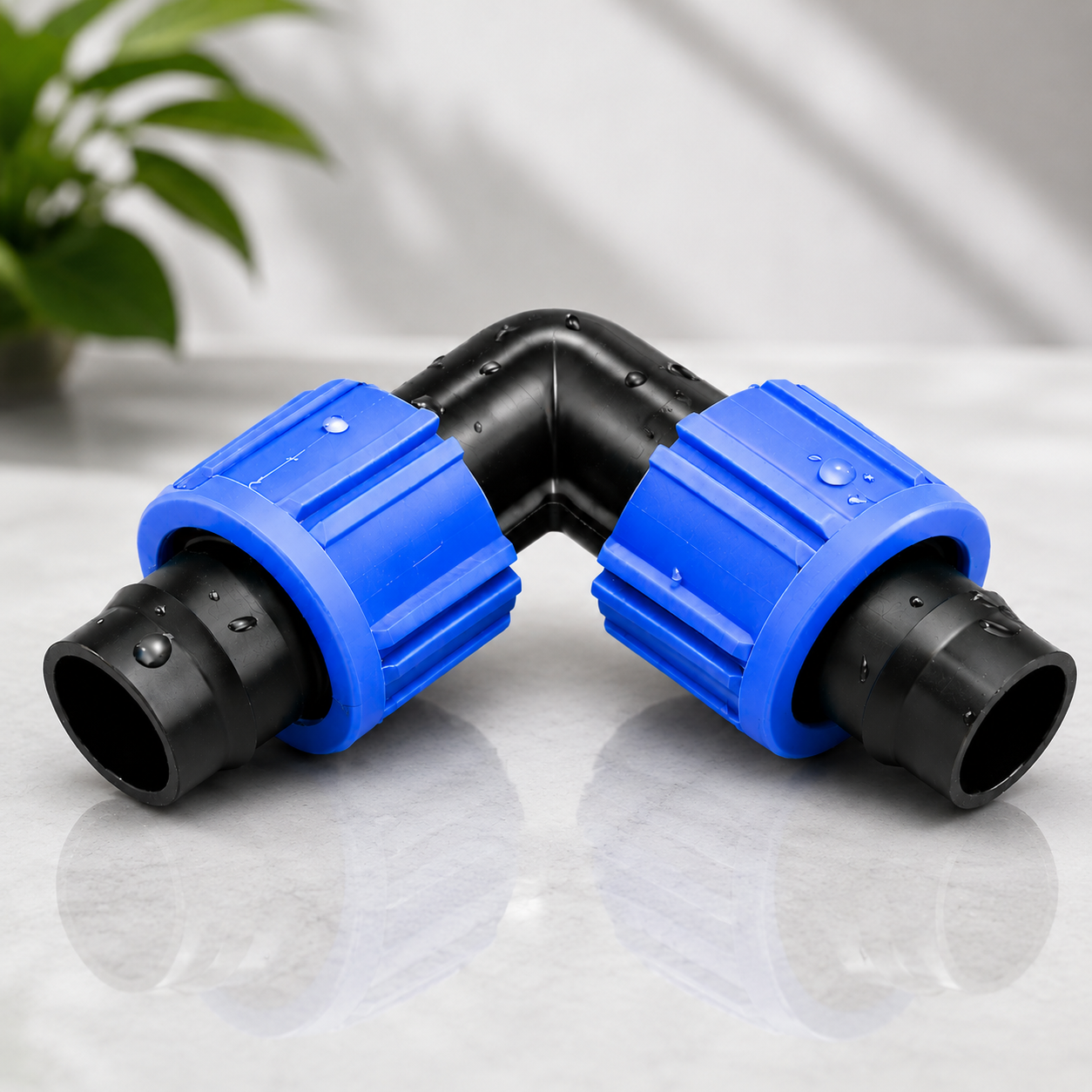 Coude de raccordement compression irrigation agricole