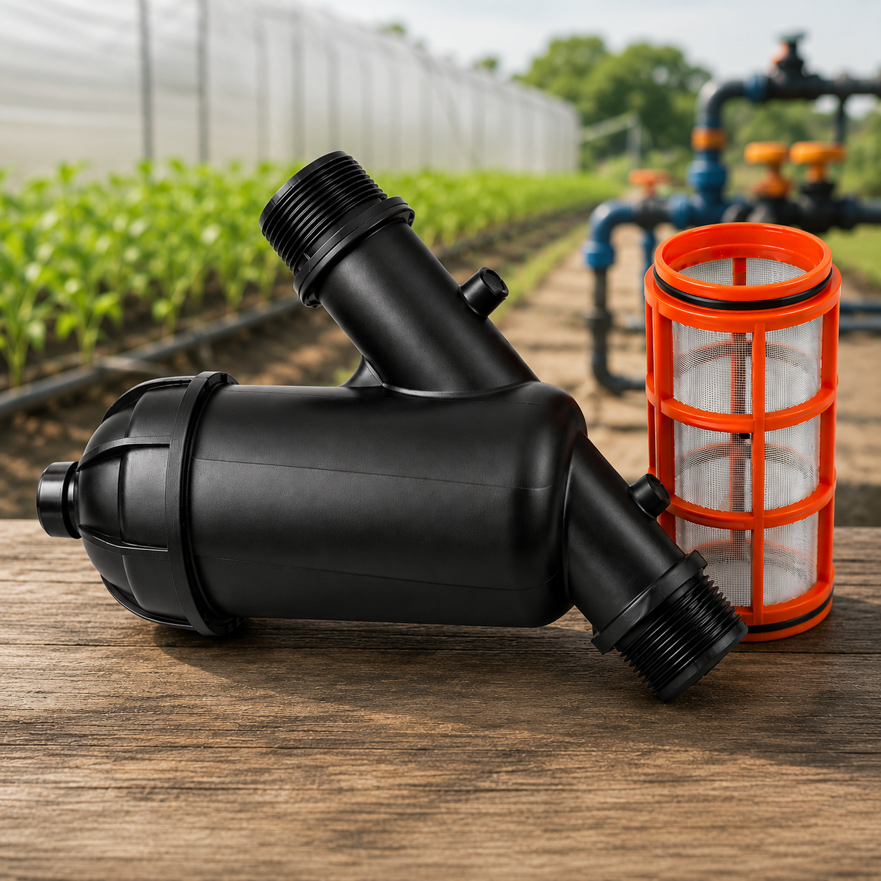 Filtre avec cartouche filtrante pour irrigation
