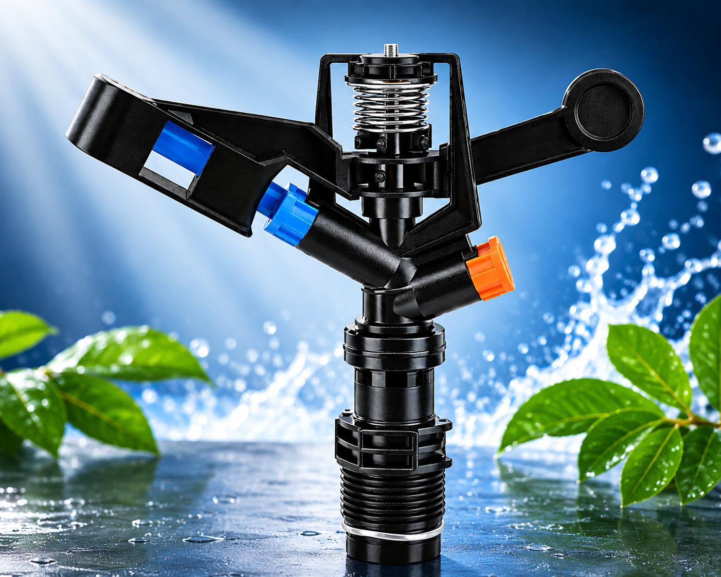 Micro-asperseur 1/2 pouce réglable portée 12 m pour irrigation agricole