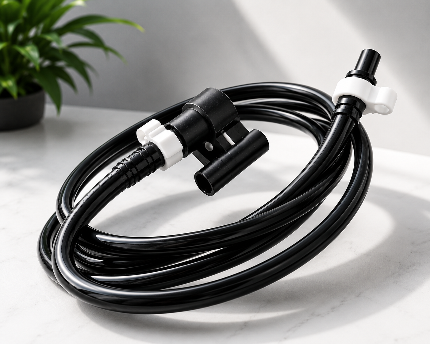 Kit raccord micro-asperseur avec tube flexible noir