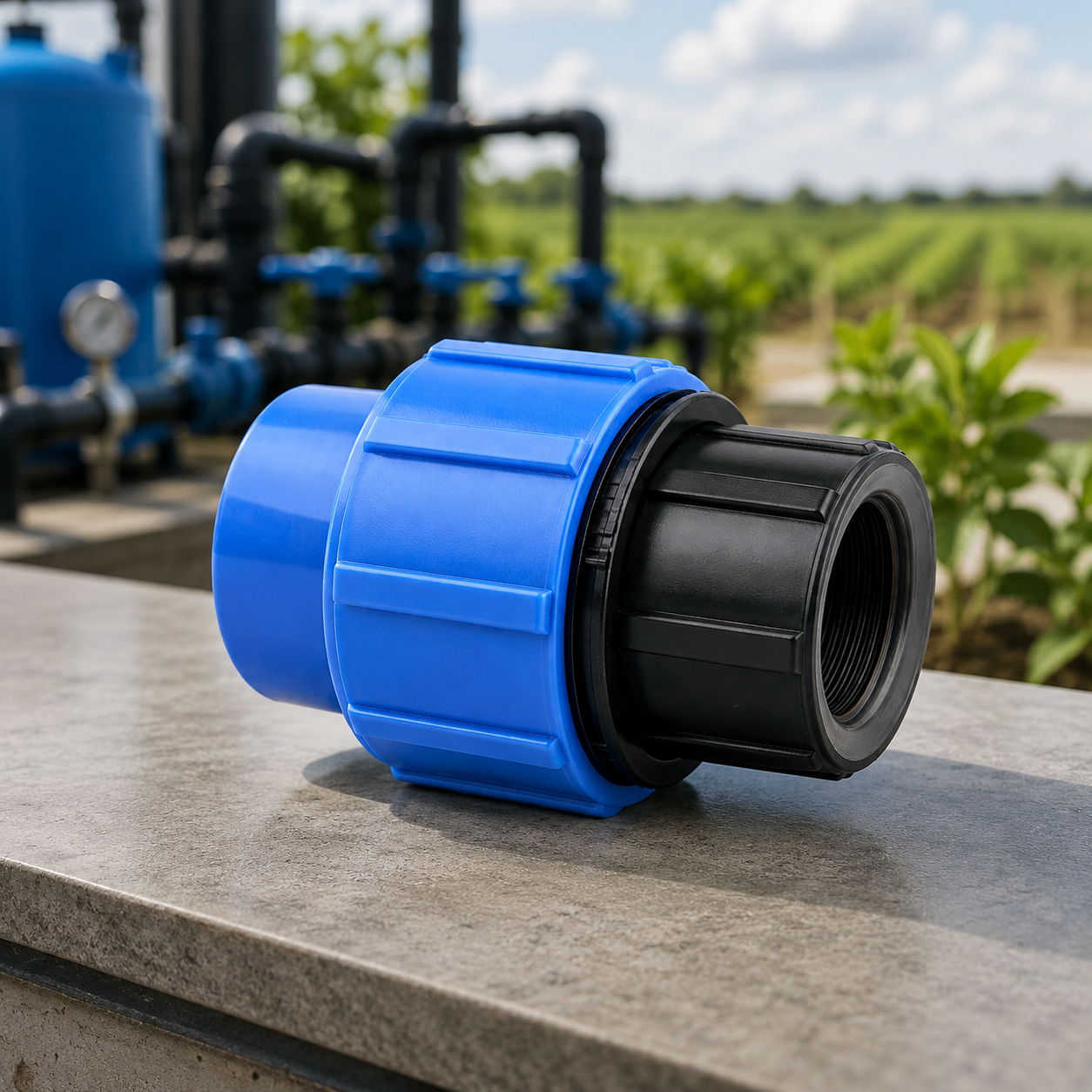 Bouchon PEHD pour irrigation agricole