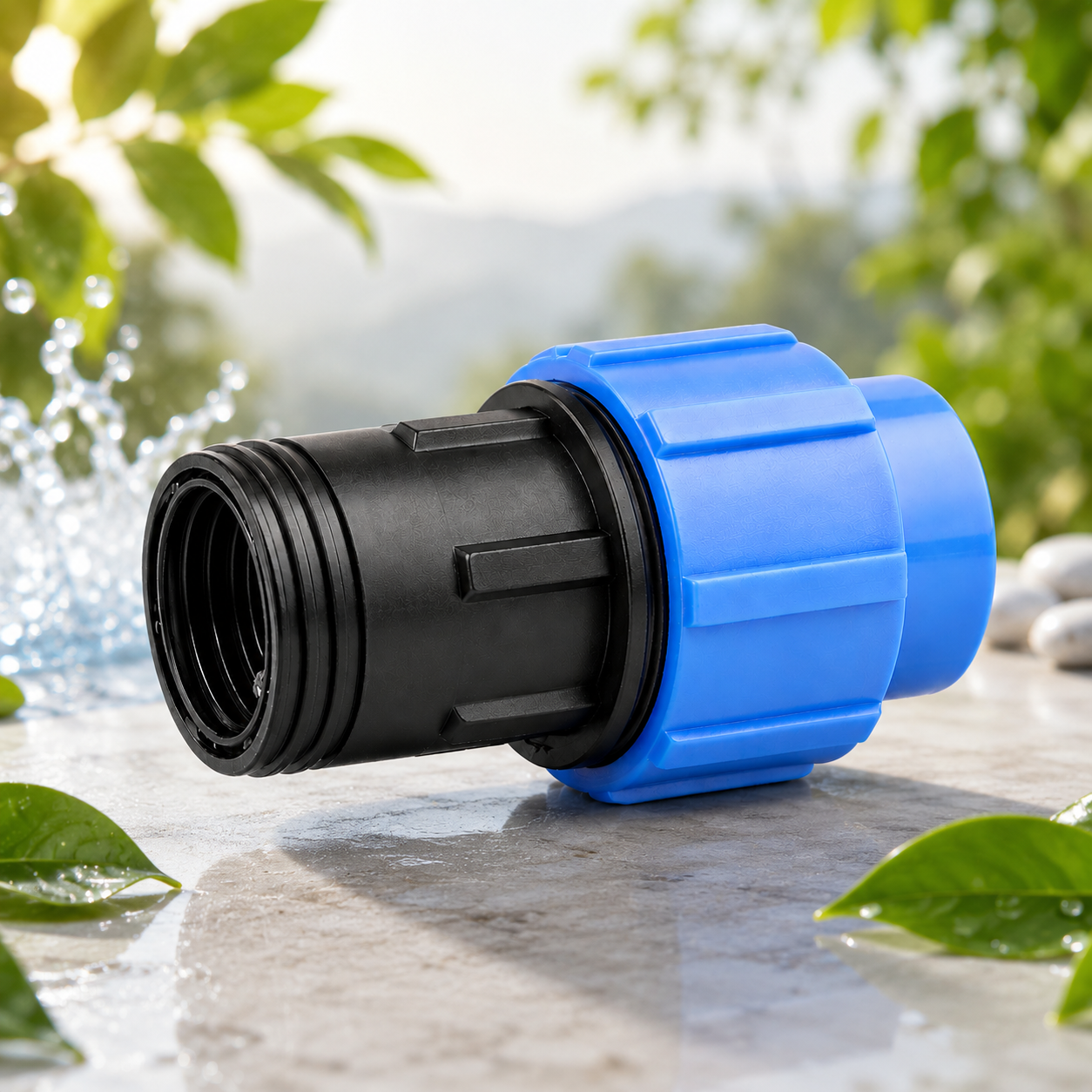 Raccord mâle PEHD fileté pour réseau d’irrigation