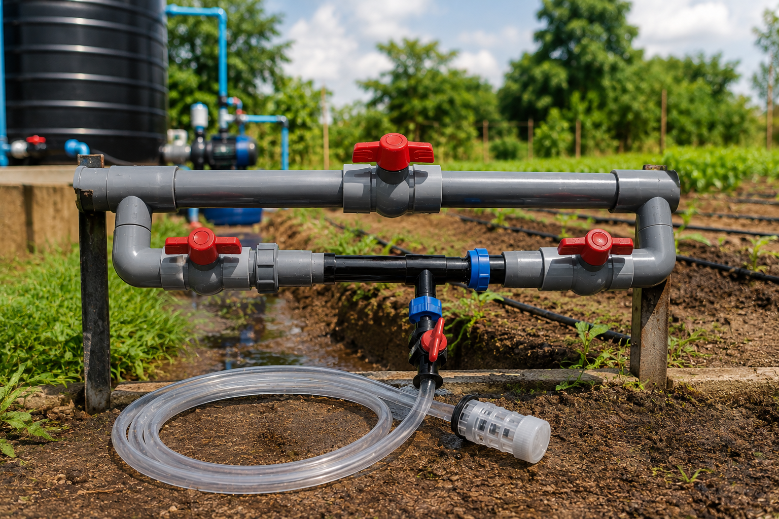 Système Venturi pour injection d’engrais liquide