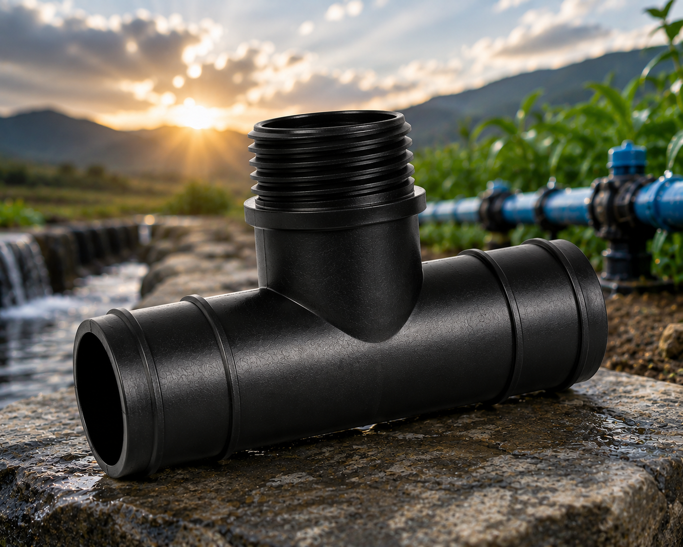 Accessoire raccord mâle pour té tuyau d’irrigation