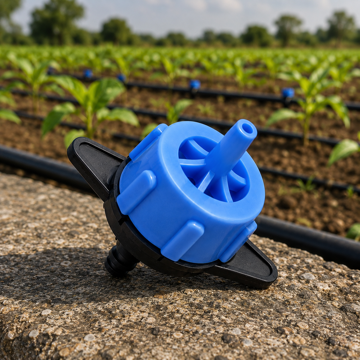 Goutteur auto-régulant pour irrigation goutte à goutte