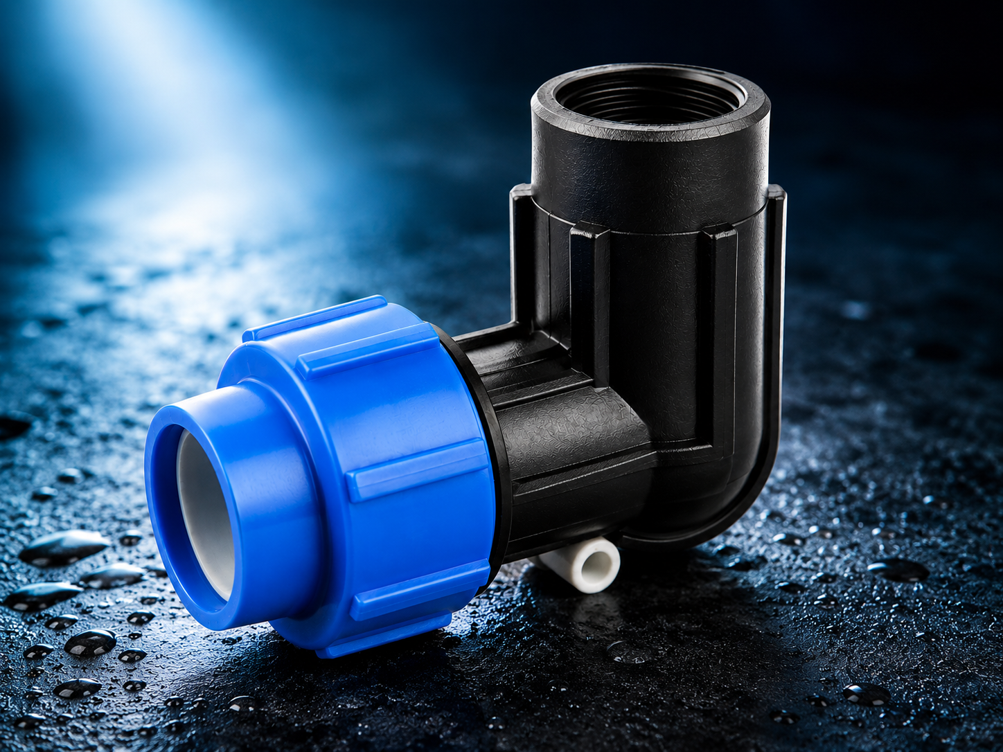 Raccord coude femelle irrigation