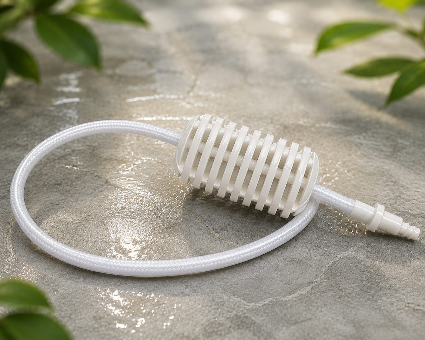 Brumisateur, tube contre poids